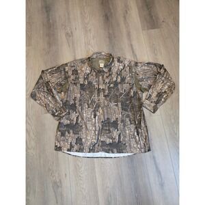 Drake Men's 3XL Camo Vented Wingshooter's Long Sleeve Button Up Realtree Timber